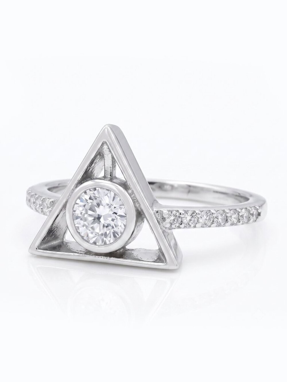 Harry Potter Deathly Hallows Ring, solid 925 Sterling Silver
